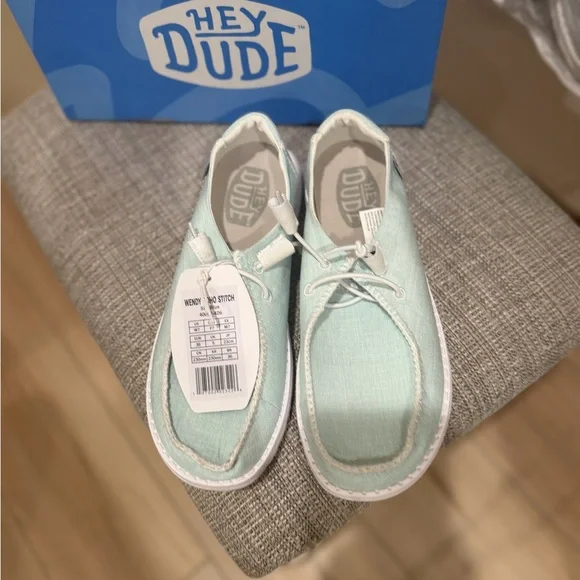 Hey Dude Women’s Lightweight Slip-On Shoes in Mint - Picture 4 of 5